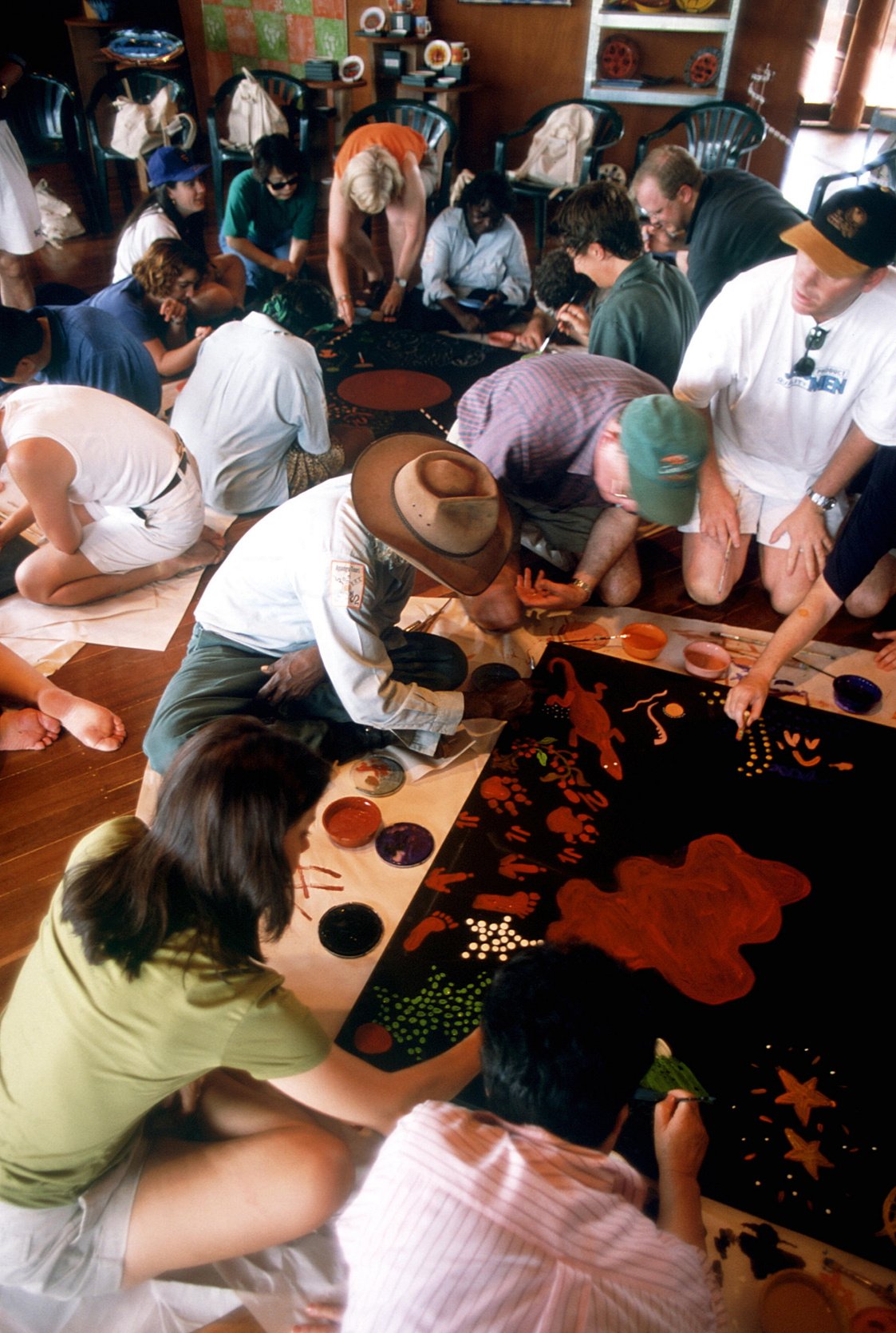 Group of People Painting
